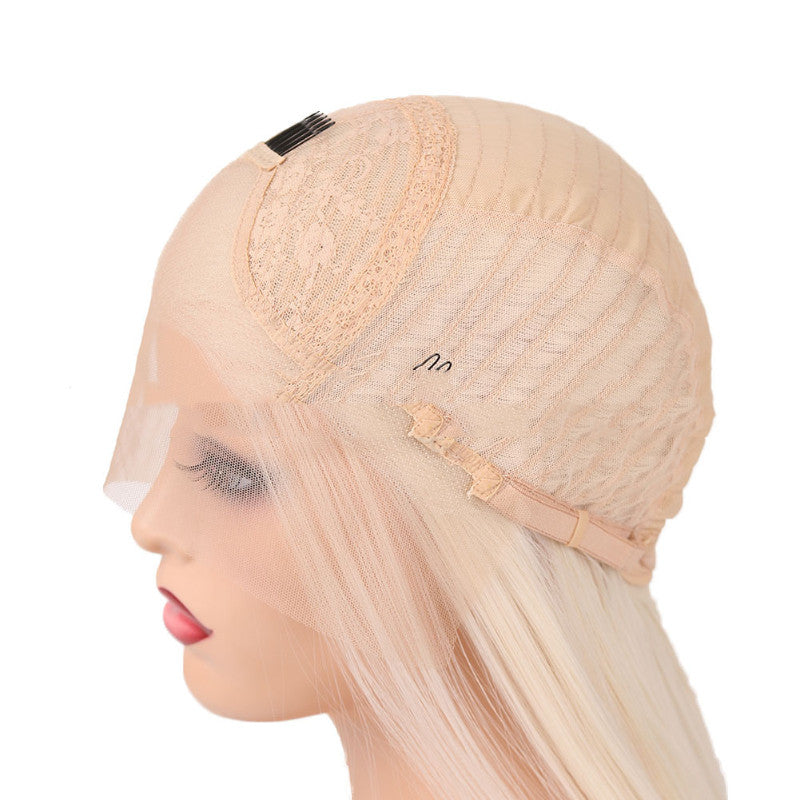 Crystal Frost White Lace-Front Synthetic Hair Wig