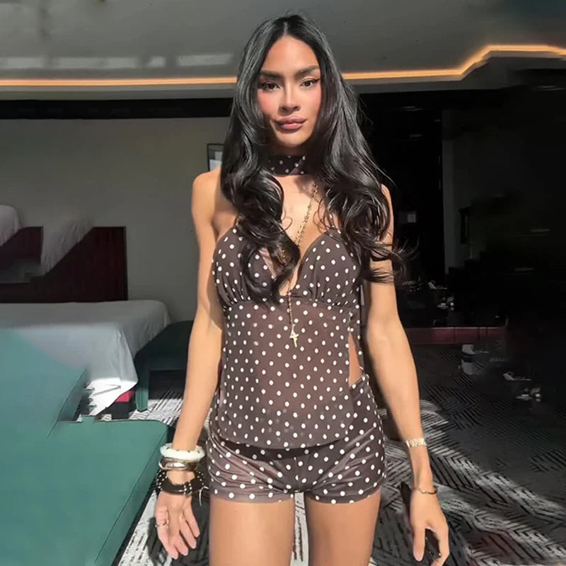 Vacation Babe Polka Dot Outfit