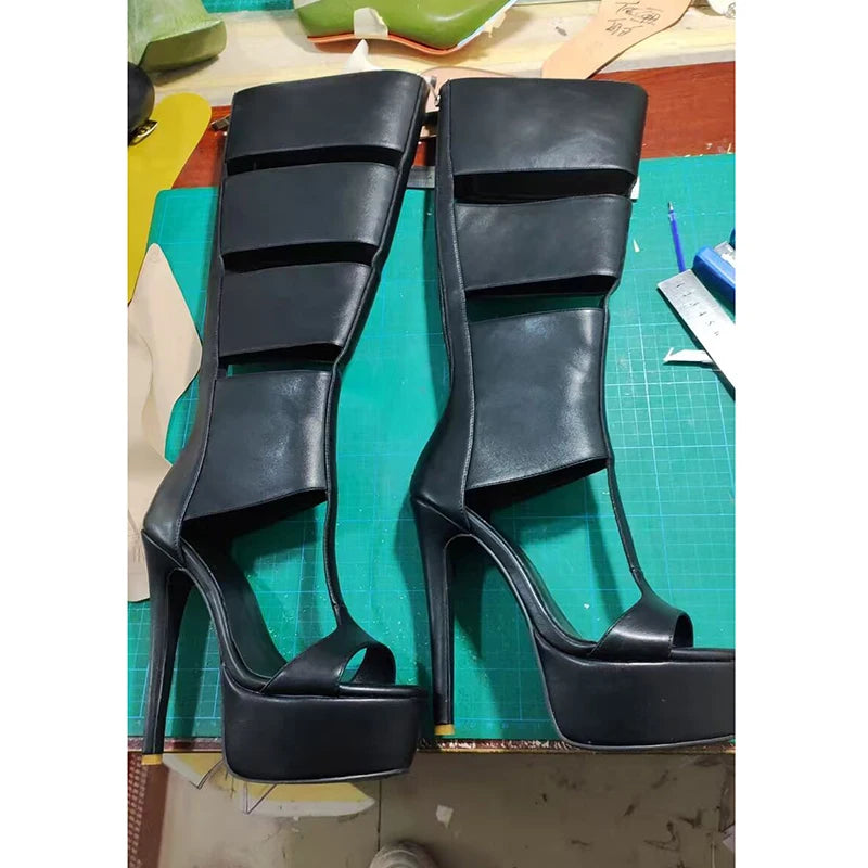 Glam Strap Platform Heels