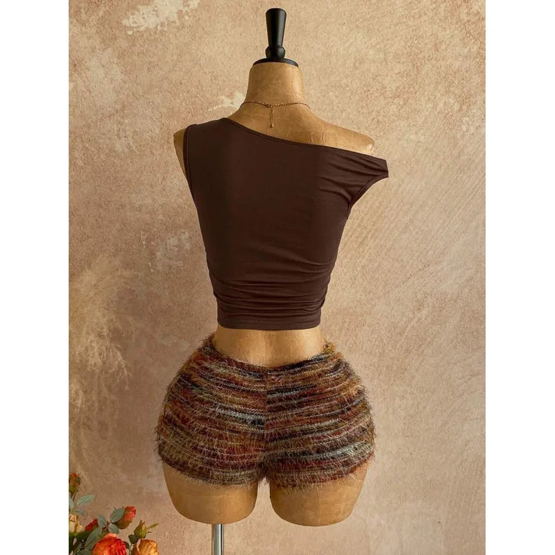 Cutout Waist Summer Set