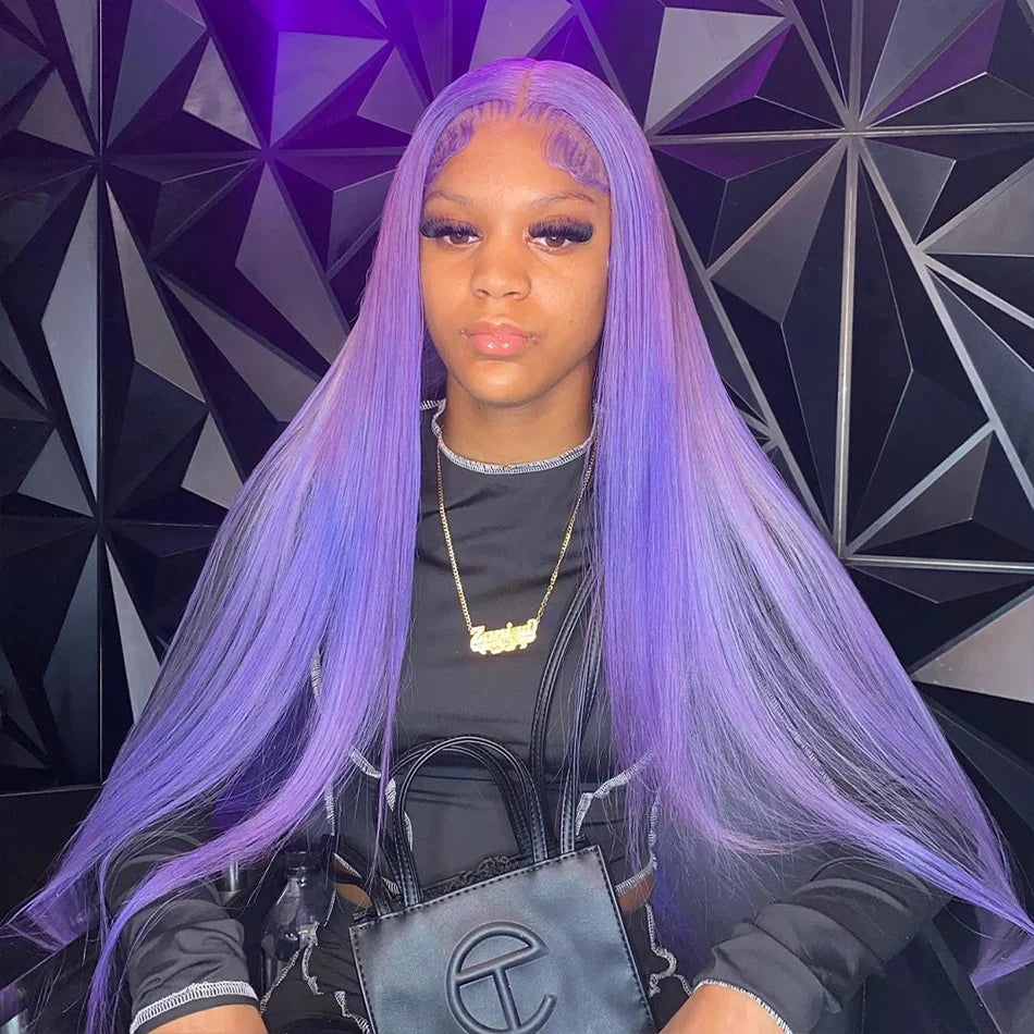 Lavender HD Lace Wig