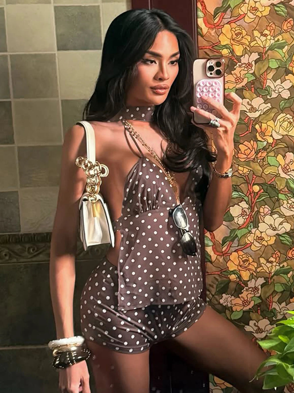 Vacation Babe Polka Dot Outfit