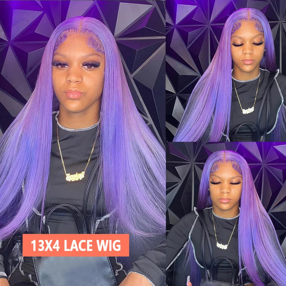 Lavender HD Lace Wig