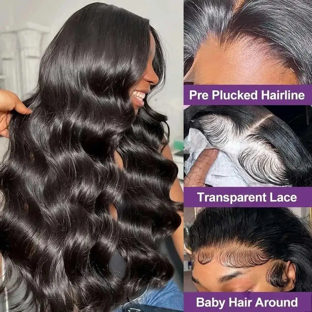 Body Wave HD Lace Wig – 13x6 Frontal, 250% Density, Pre-Plucked