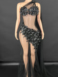 Luxe Bloom Embellished Gown