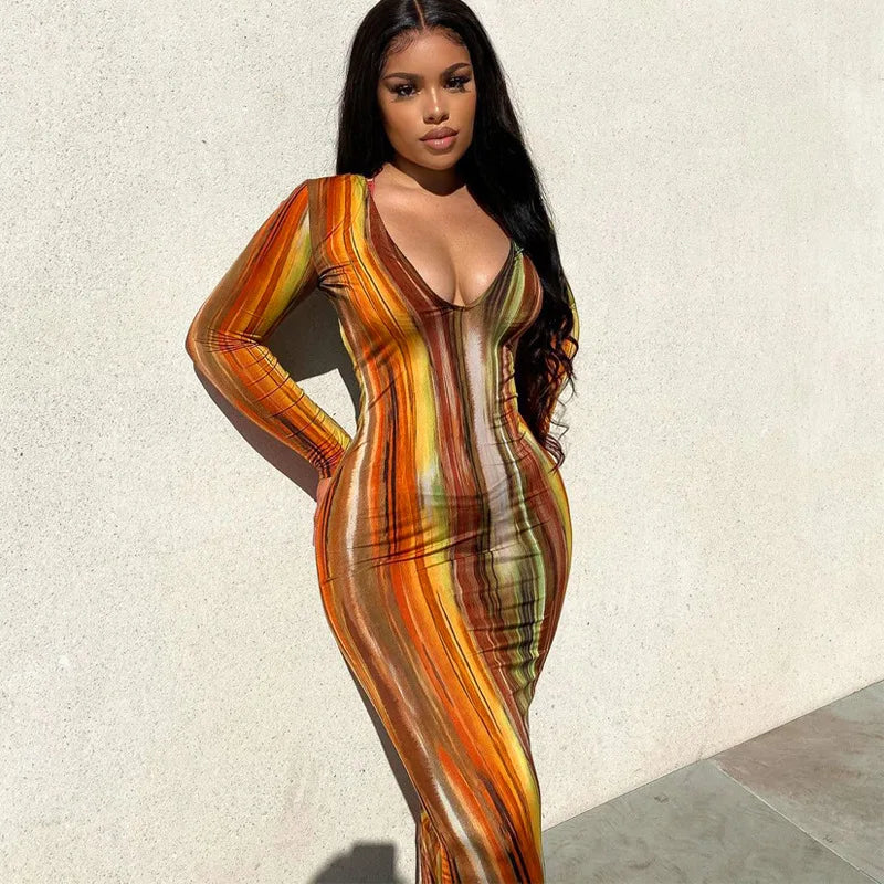 Off-Shoulder Curve Fit Long Dress