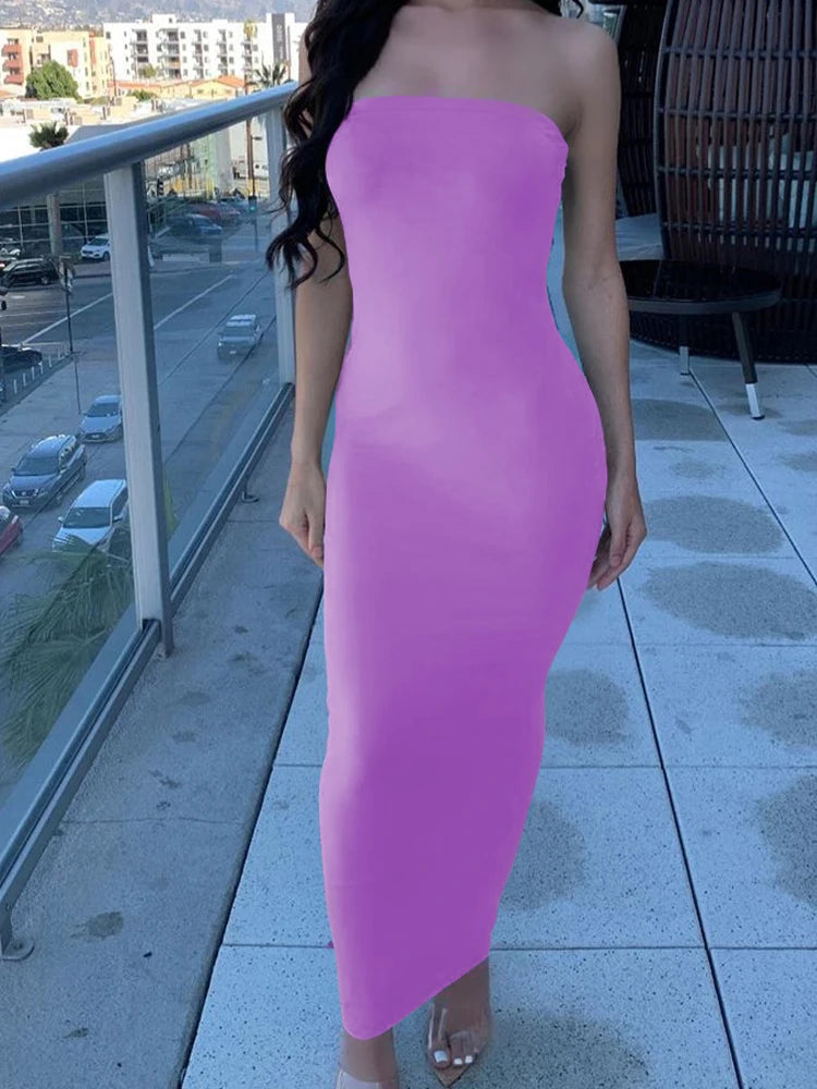 Women’s Slim-Fit Tube Beach Dress