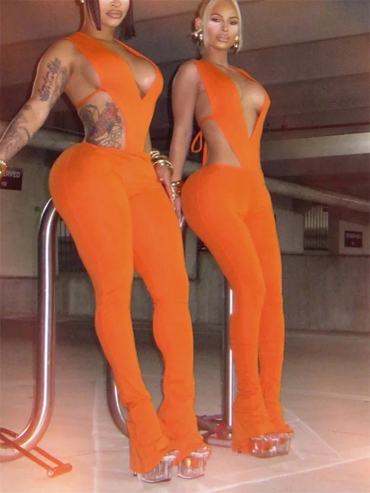 2-Piece Bodycon Bodysuit and Legging Outfit
