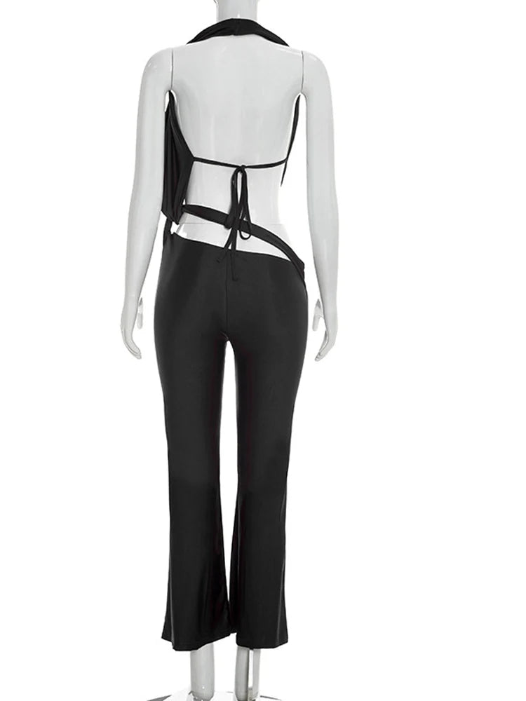 Mocha Muse Backless Jumpsuit