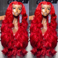 Red Body Wave HD Lace Wig – Brazilian Human Hair (13x6 / 13x4