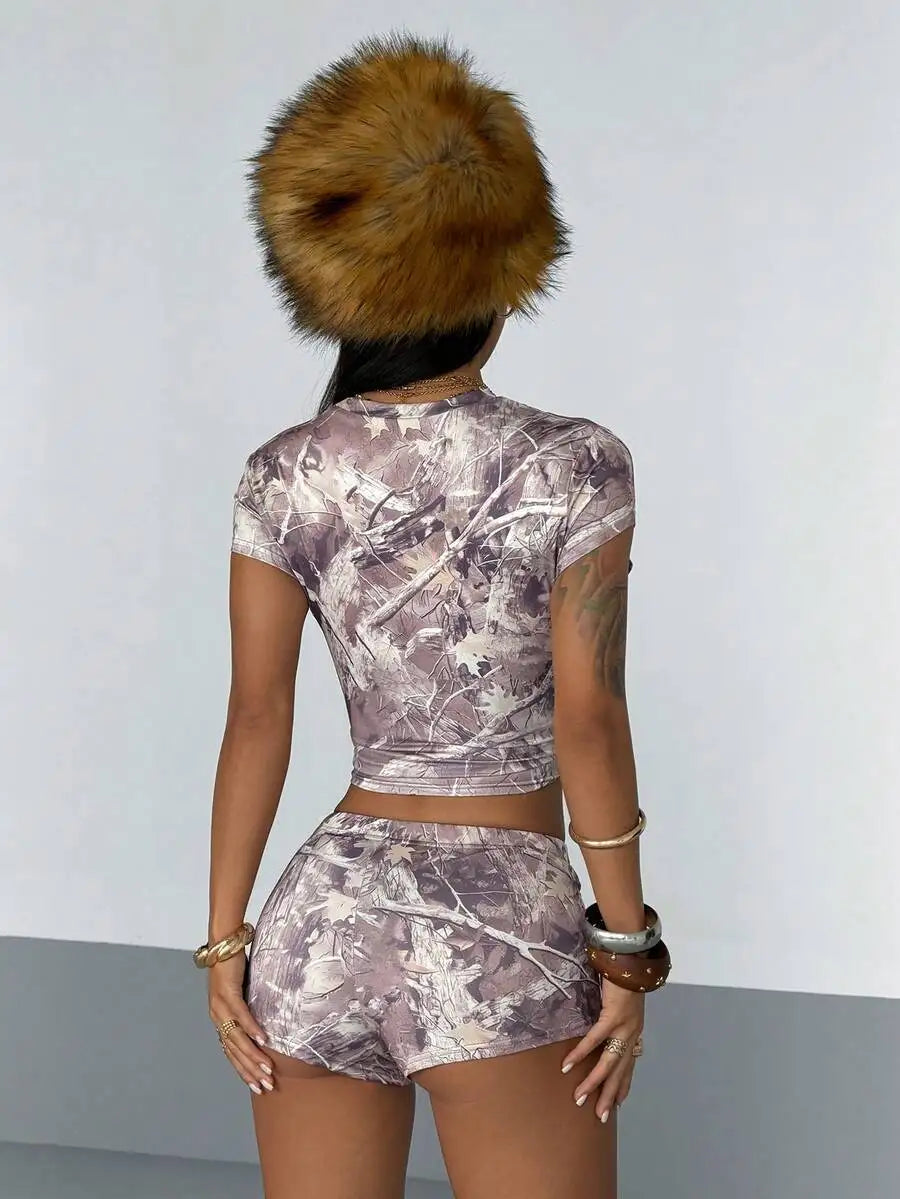 Branch Print Street Style Set
