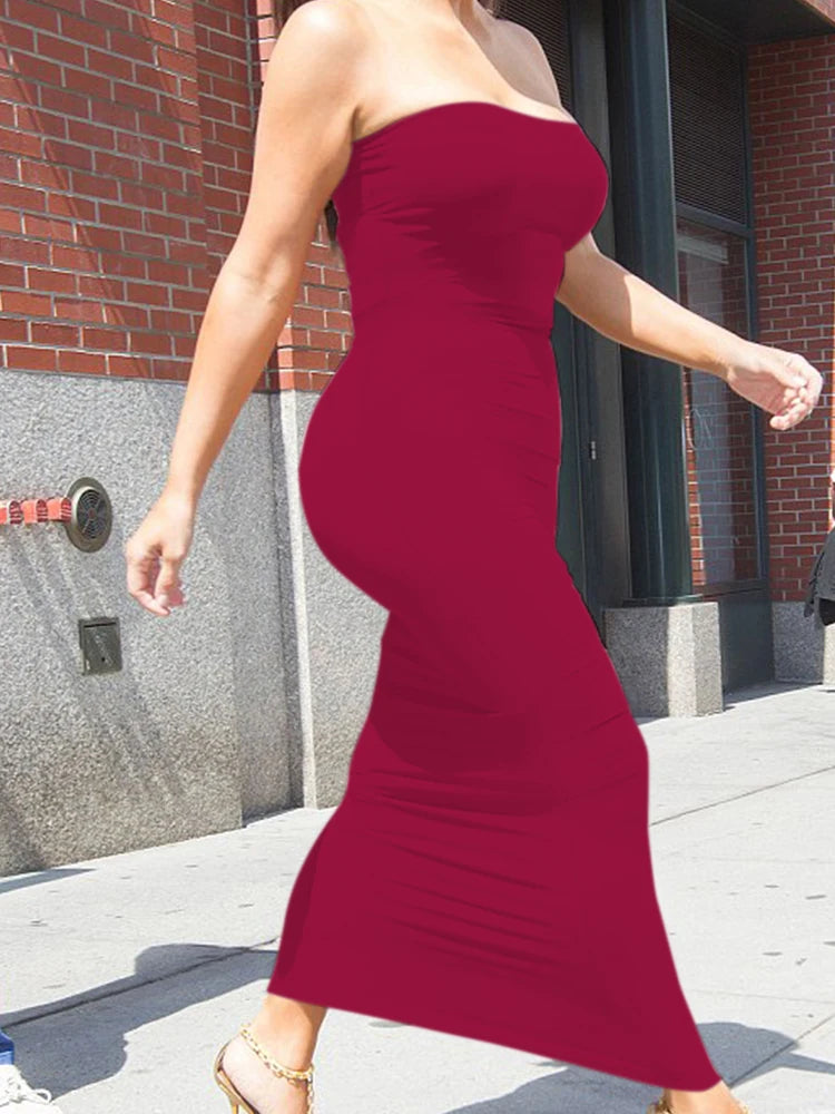 Women’s Slim-Fit Tube Beach Dress