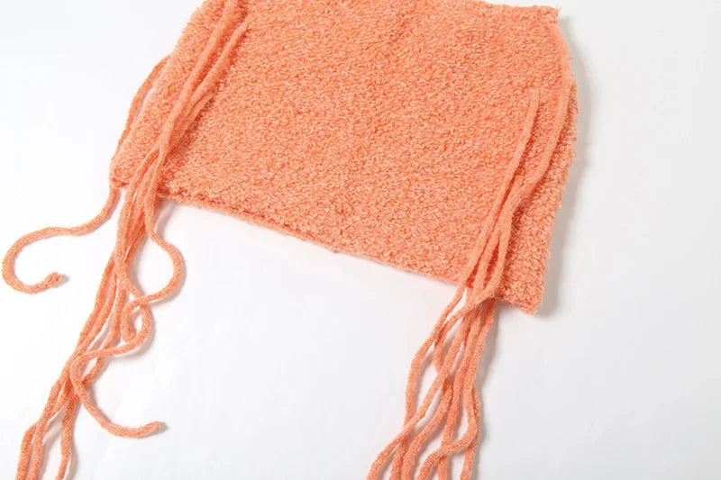 Hip-Hugging Tassel Mini Skirt