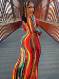 Off-Shoulder Curve Fit Long Dress
