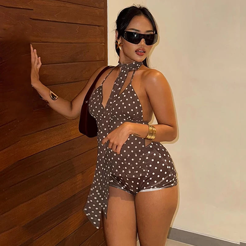 Vacation Babe Polka Dot Outfit