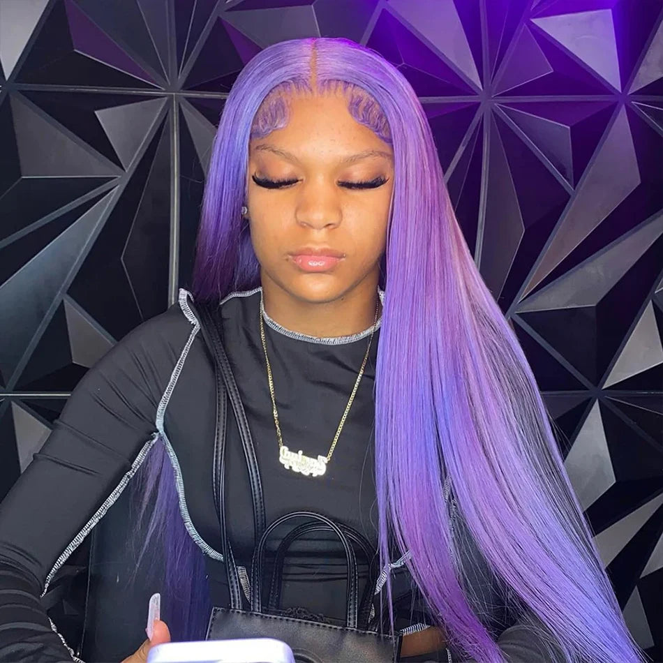 Lavender HD Lace Wig
