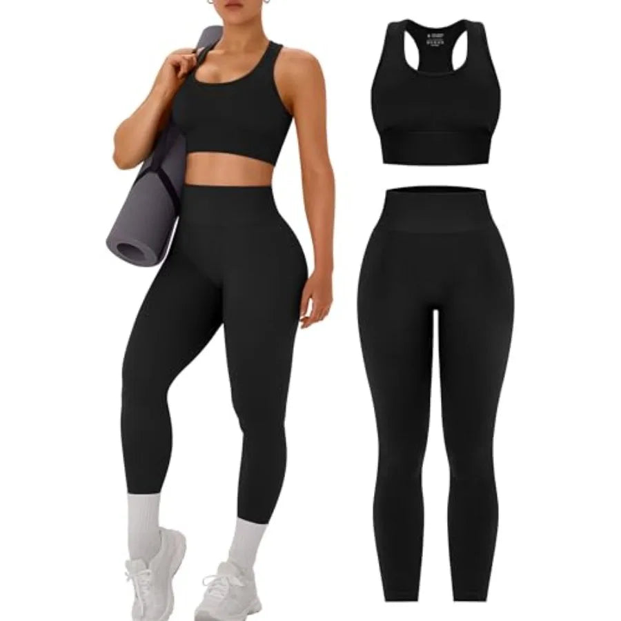 Gym Leggings & Bra Set