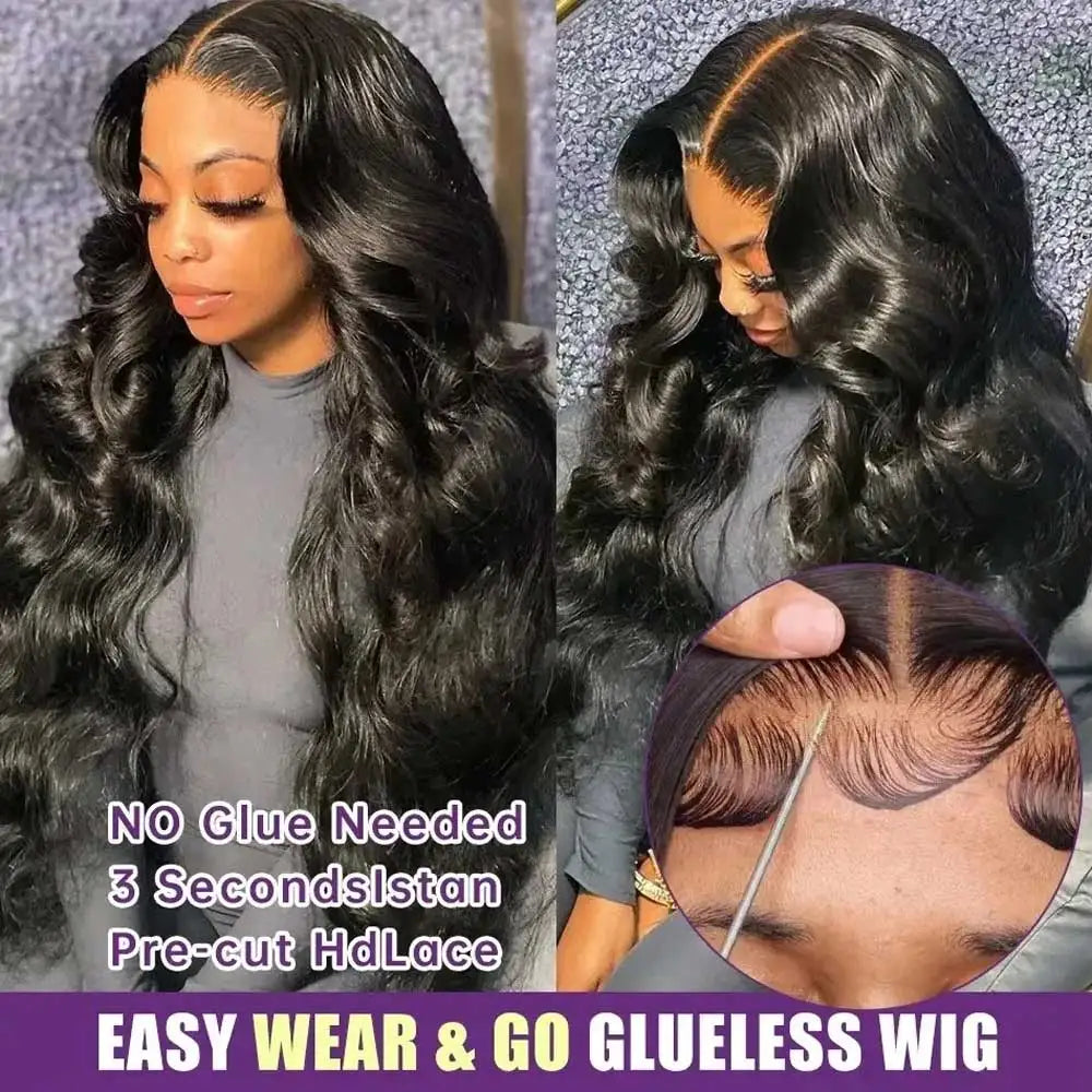 Body Wave HD Lace Wig – 13x6 Frontal, 250% Density, Pre-Plucked