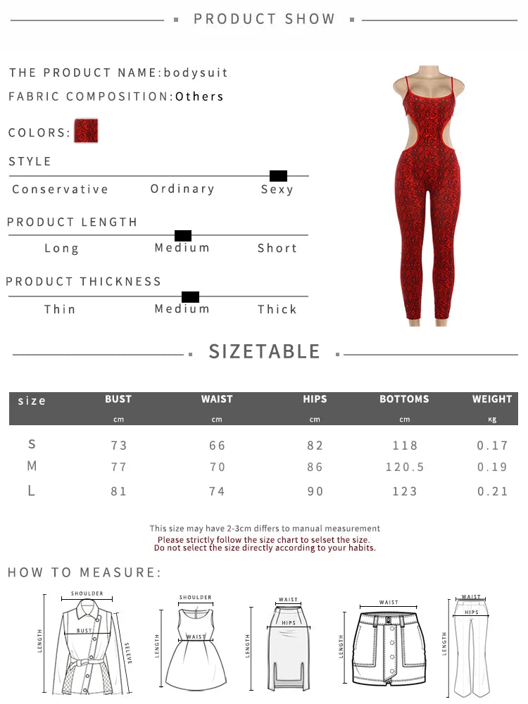 Snake Print Backless Skinny Jumpsuit