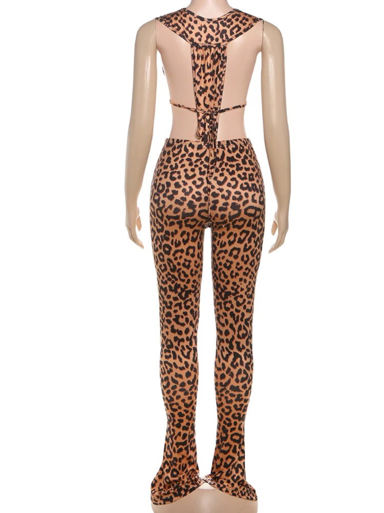 2-Piece Bodycon Bodysuit and Legging Outfit