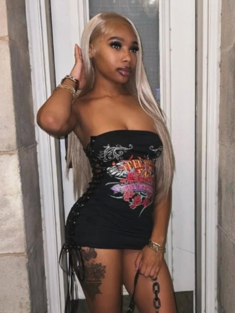 Side Cutout Shaping Mini Dress