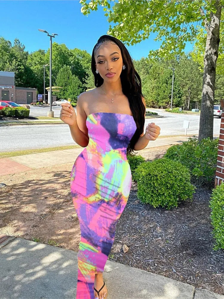 Off-Shoulder Curve Fit Long Dress