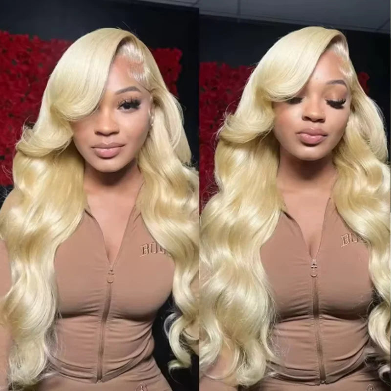 Honey Blonde 613 HD Lace Frontal Wig (13x6) – 250% Density Body Wave