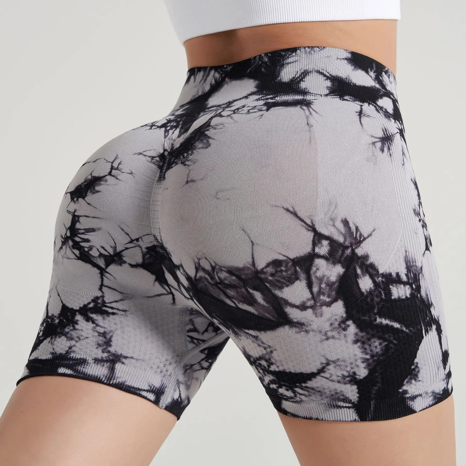 Tie-Dye Push-Up Gym Shorts