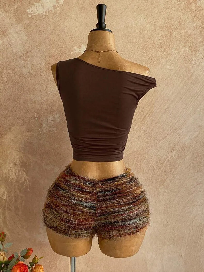 Cutout Waist Summer Set