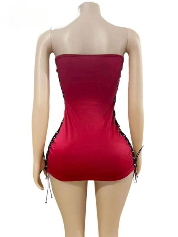 Side Cutout Shaping Mini Dress