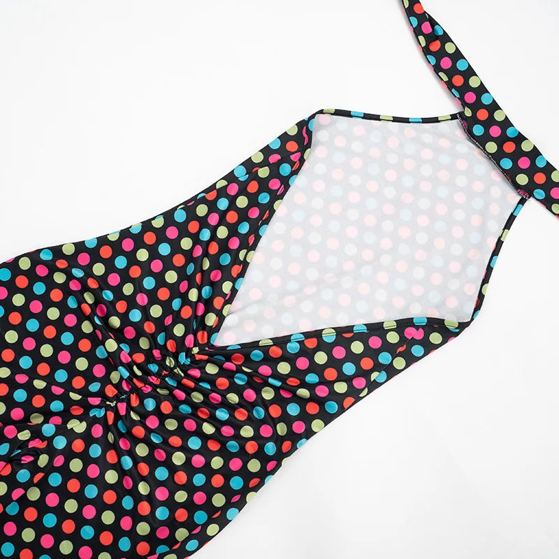Polka Dot Halter Romper