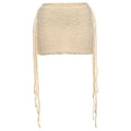 Hip-Hugging Tassel Mini Skirt