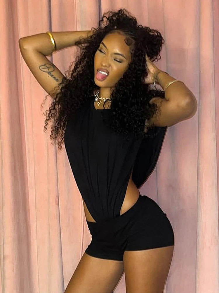O-Neck Sleek Fit Romper