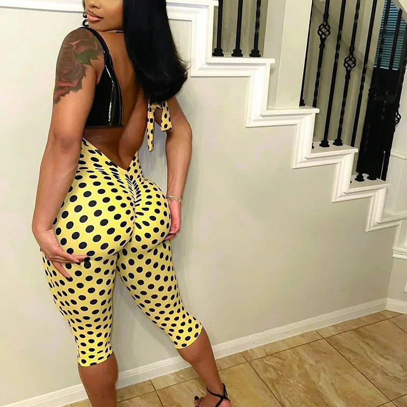 Polka Dot Halter Romper