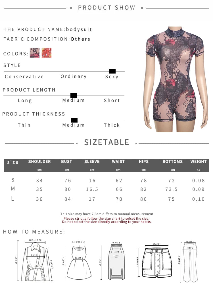 Peach Aesthetic Printed Slim Fit Playsuit