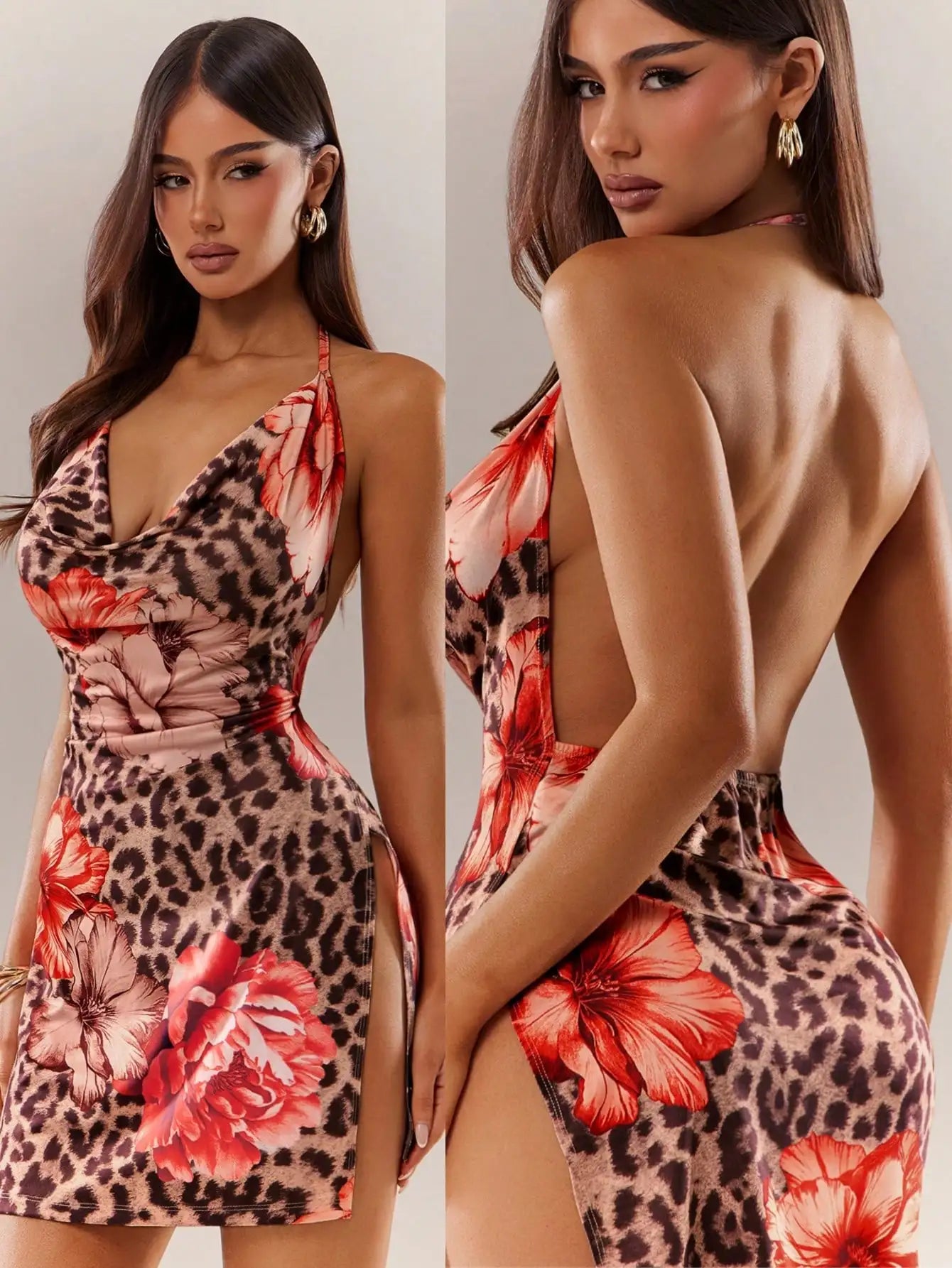 Sparkling Halter Dress