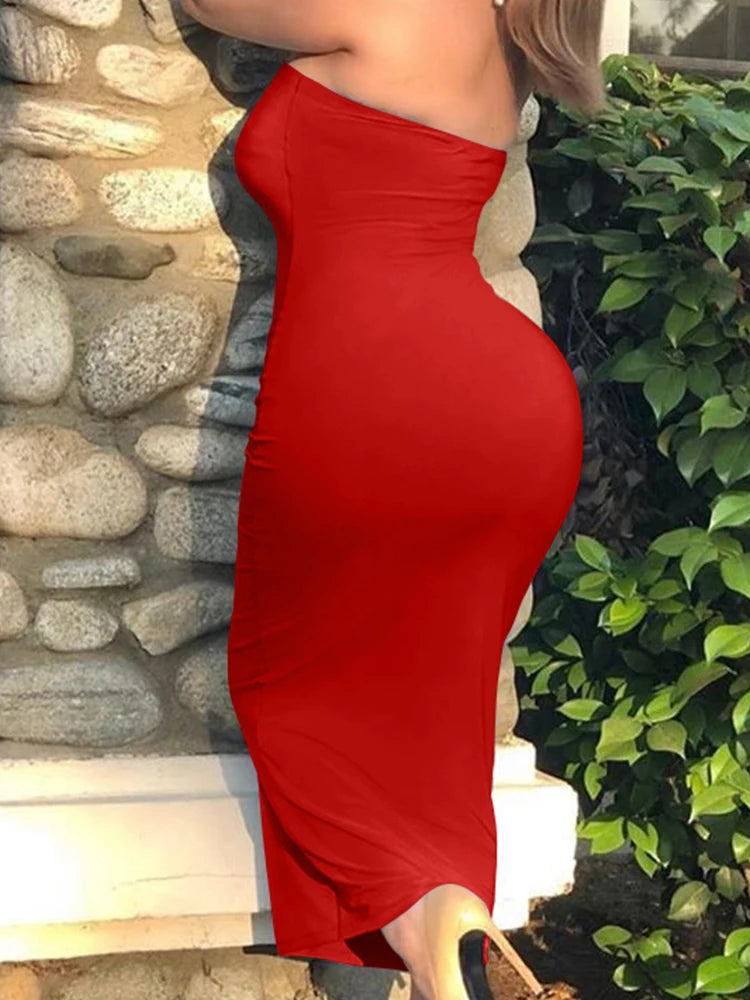 Women’s Slim-Fit Tube Beach Dress