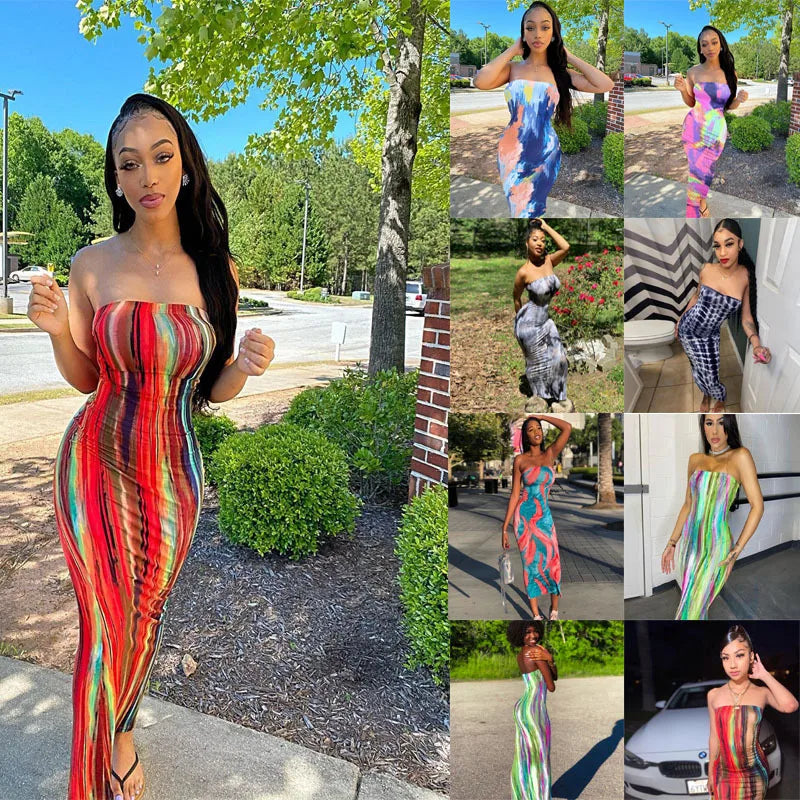 Off-Shoulder Curve Fit Long Dress