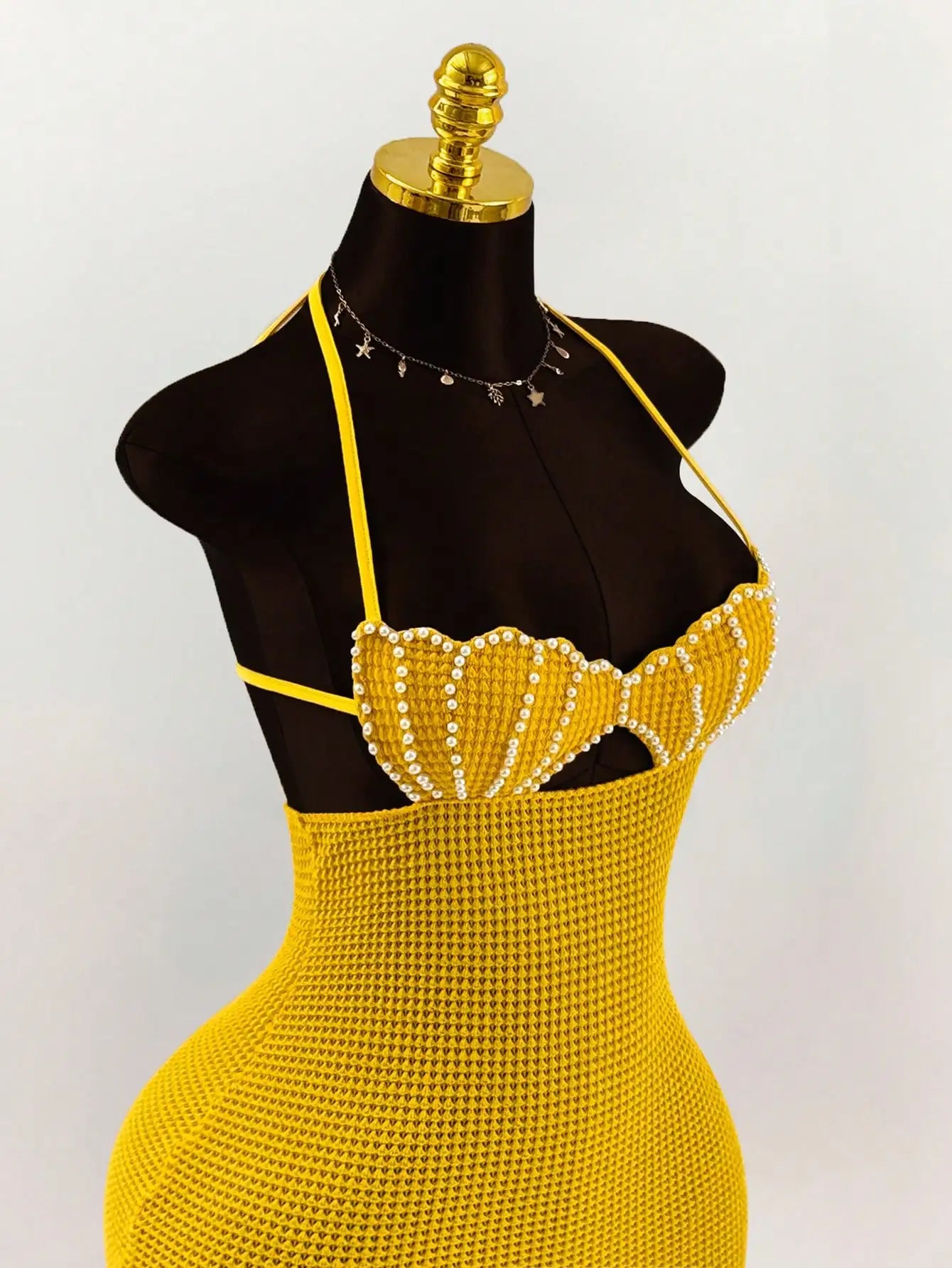 Pearl Crotchet Bodycon Dress
