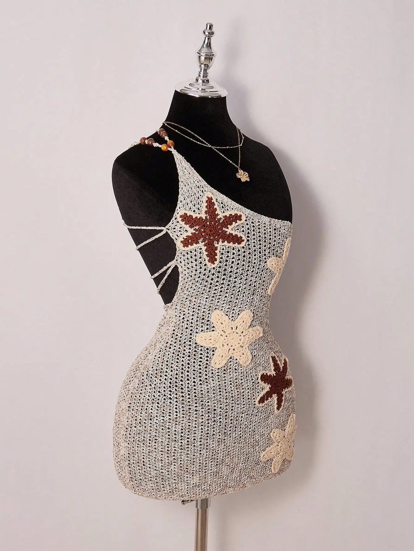 Crochet Beach Mini Dress