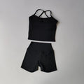 Ribbed Halter Top & Shorts Set