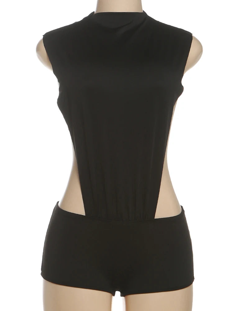 O-Neck Sleek Fit Romper